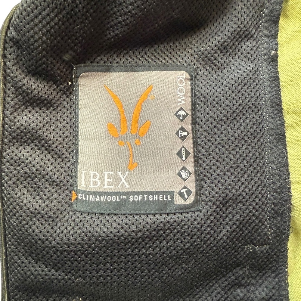 Ibex Women's Merino Wool Climawool Soft Shell Vest Green Size Small Full Zip - Picture 4 of 5
